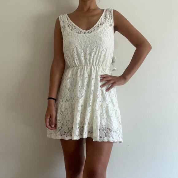 Cream nwt dress lord & taylor XS - Picture 8 of 8